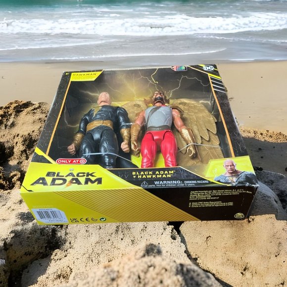 DC Black Adam & Hawkman 12" 1st Edition Action Figures 2 Pac 100% New Sealed - Picture 8 of 11